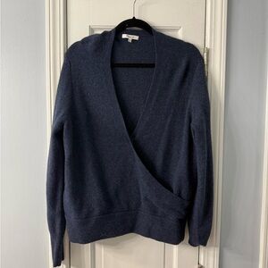 Madewell Deep Blue V-Neck Sweater (New)
